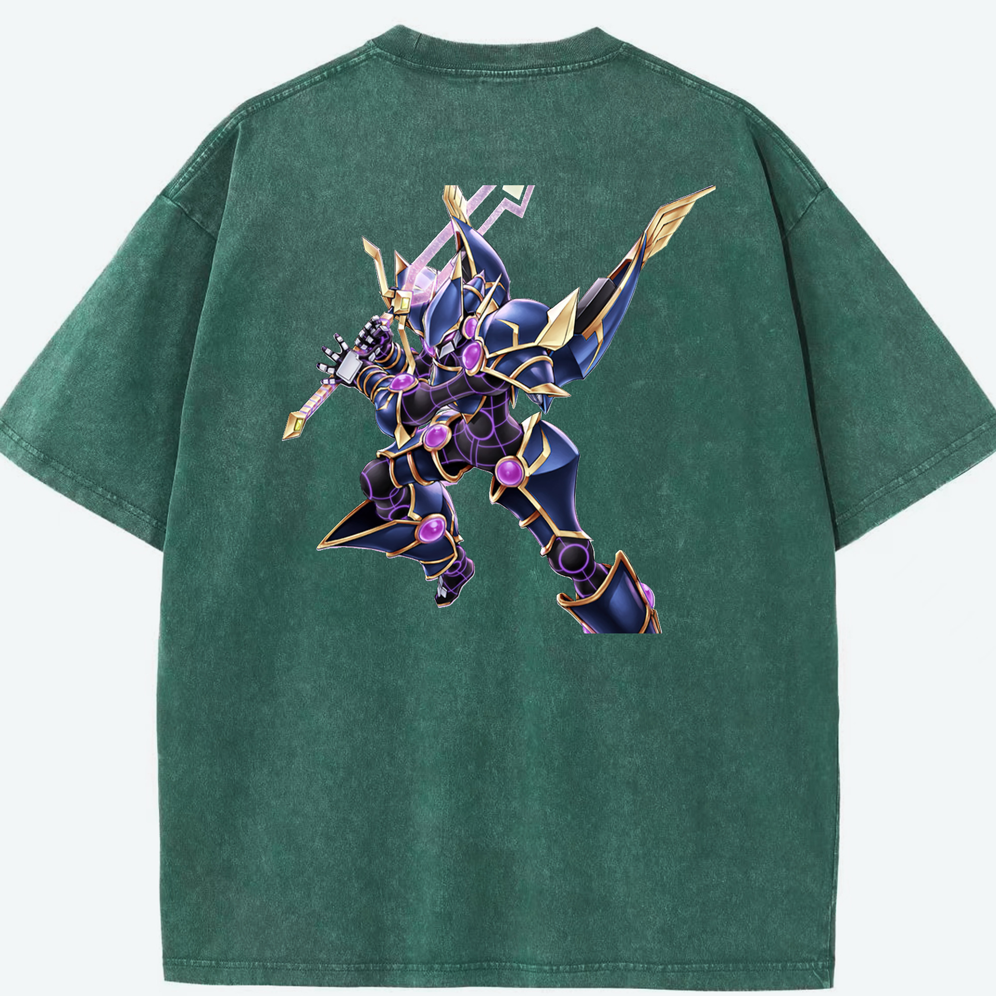 （画像用） 遊☆戯☆王 Yu-Gi-Oh! 綿100% ヴィンテージ風 半袖Tシャツ（背面プリント）